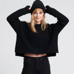 Nadaam wool cashmere ribbed crew neck
